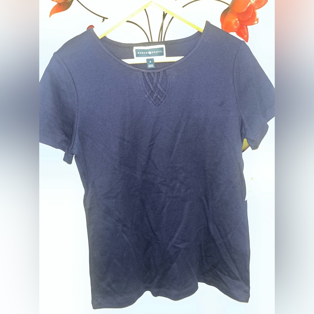 NWT blue Top short sleeve